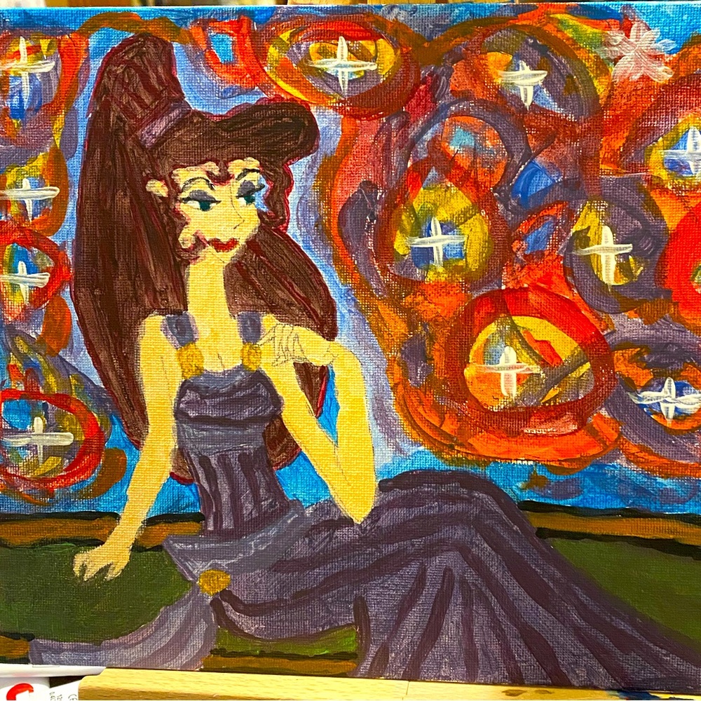Painting i made. Hand drawn then painted with acrylic paints